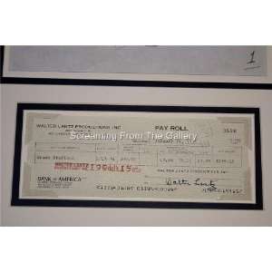   LANTZ HAND SIGNED CHECK DISPLAY WOODY WOODPECKER PRODUCTION DRAWING