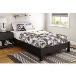 South Shore Sandbox Collection 39 Inch Twin Platform Bed, Pure 