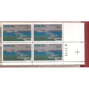  Stamps US Saint Lawrence Seaway Scott 2091 Block of 4 