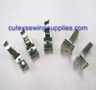 HINGED RIGHT SIDE PIPING WELT PRESSER FOOT 5 SIZE SET  
