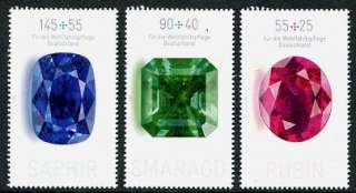 GERMANY Welfare 2012 Jewels Stamps  