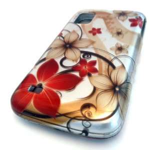  NEW ZTE N860 Warp Brown Wave Cherry Blossom Design Gloss 