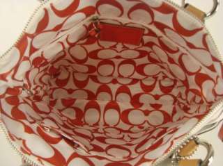 Designer COACH Purses 11745 Hamptons White Weekend Nylon Tote Bag 