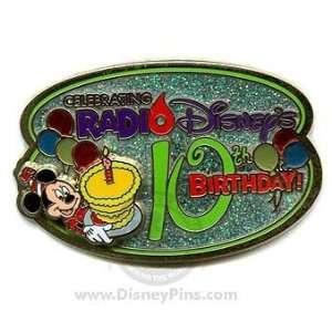  Disney Pin Walt Disney World RADIO DISNEY 10TH BIRTHDAY 
