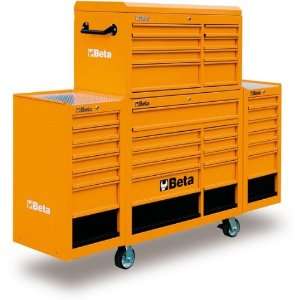 Beta C38C O Mobile Roller Cab with Thirty Three Drawers, in Orange 