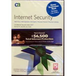  CA Internet Security Suite 2007 3 User w/$6,500 Identity 