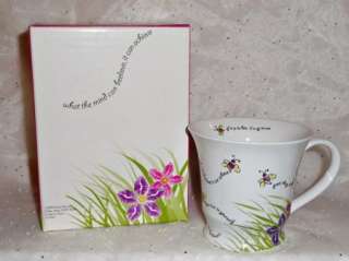   MK Inspirational Dream Believe Achieve Bumblebee Coffee Mug Cup NIB