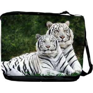 White Tigers Messenger Bag   Book Bag   School Bag   Reporter Bag 