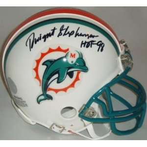  Dwight Stephenson Signed Dolphins Riddell Mini Helmet w 