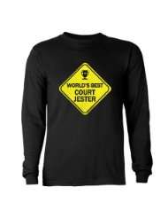 Court Jester Humor Long Sleeve Dark T Shirt by 
