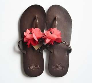 NWT Hollister Bettys Vintage Floral Flip Flops 8 9 M Medium Shoes 