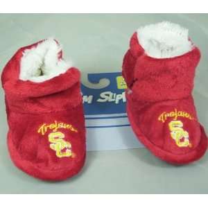 USC Trojans NCAA Baby High Boot Slippers:  Sports 