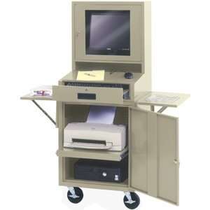  Edsal CSC6625PU LCD mobile Computer Cabinet Office 