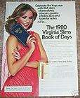 79 virginia slims cigarette 1980 book of days print ad