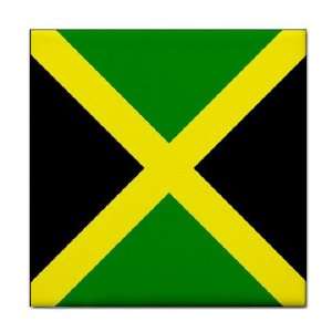 Jamaica Flag Tile Trivet