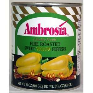 Ambrosia Peppers, Yellow, Fire Roasted Grocery & Gourmet Food