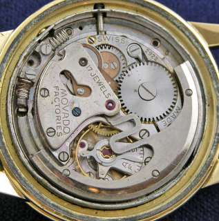   Bumper Automatic Day Date Wrist Watch Vintage 1950 18K Screw Back Case