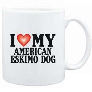  Mug White  I LOVE American Eskimo Dog  Dogs