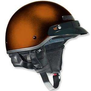  Vega XT Half Helmet   Small/Dark Orange: Automotive