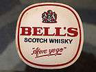 Vintage Original 1970s Bells Scotch Whisky Mat Drink Coaster