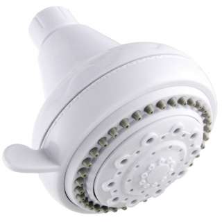 New White 5 Function Spray Massage Shower Head Rub Clean Nozzles LDR 