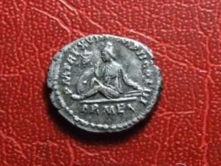 ROMAN COIN Marcus Aurelius Armenia seated Denarius  