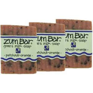 Indigo Wild: Zum Bar Goats Milk Soap, Patchouli & Orange 3 oz (3 pack 