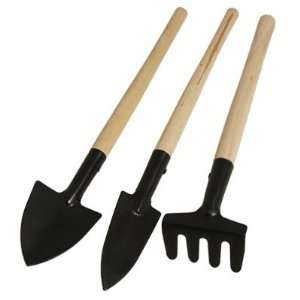   Grip Rake w 2 Digging Shovels Garden Tools Set: Patio, Lawn & Garden