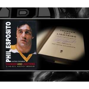  Phil Esposito Thunder & Lightning Hardcover Book: Sports 