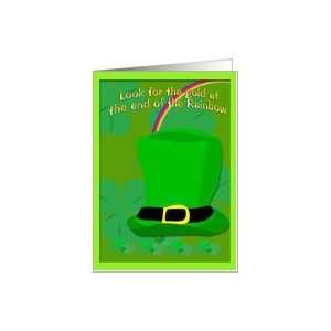  St. Patricks Day, Gold at the end of the Rainbow Card 