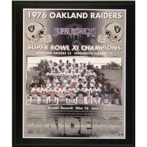  1976 Oakland Raiders NFL Football Super Bowl 11 XI 