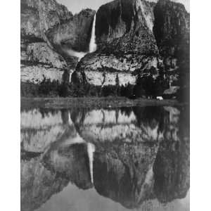  1906 photo Yosemite Falls in reflection View of Yosemite 