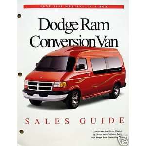  1998 Dodge Ram Conversion Van Sales Guide 