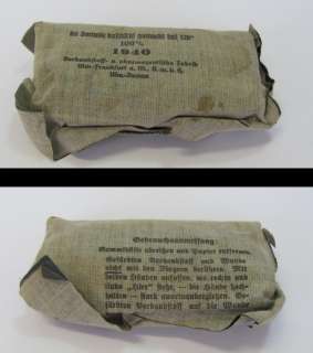 WWII ORIGINAL GERMAN ARMY MEDIC FIRST AID BAG w/EQUIPMENT  