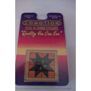  Fine Rubber Stamp Quilt Ohio Star Arts, Crafts & Sewing