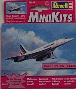 Revell Mini Kits Snap Together Air France Concord 6590  