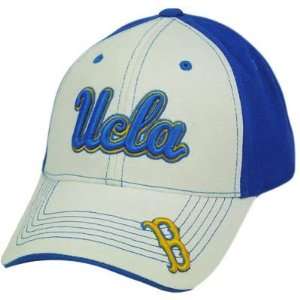  NCAA UCLA LOS ANGELES BRUINS WHITE BLUE VELCRO HAT CAP 