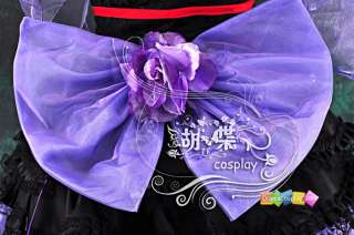 A344 Macross F Sheryl Nome Void Diva Cosplay Costume Purple Black 