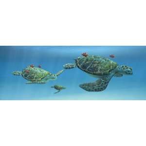  Animated 6 Lenticular Bookmark/Ruler   Sea Turtles 