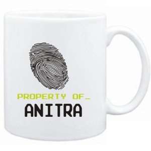  Mug White  Property of _ Anitra   Fingerprint  Female 