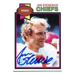  Jan Stenerud Autographed 1979 Topps Card: Sports 