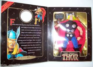 2002 Marvel Legends Thor Series III 8 inch tall and crack on bubble 