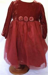 GYMBOREE Holiday Traditions Velvet Tulle Dress 12 18  