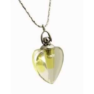 Anointing Oil Crystal Heart Pendant