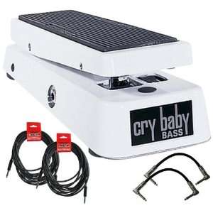  Dunlop Crybaby 105Q Bass Wah Pedal w/4 FREE Cables 