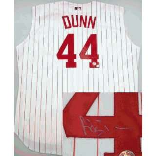  Adam Dunn Signed Jersey   White: Sports & Outdoors