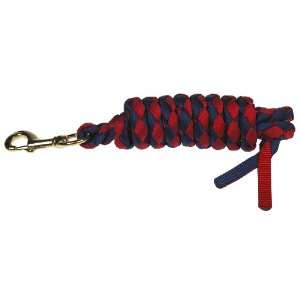   Braided Nylon Lead Solid Brass Bolt Snap   Navy/Red