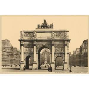Carousal Triumphal Arch and Monument Gambetta   Poster by Helio E 