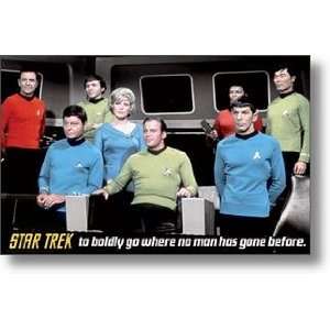  Star Trek Poster ~ Kirk, Spock, Sulu ~ Original 70s TV Cast 