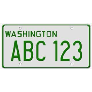  (MODERN GREEN) PLATE  EMBOSSED WITH YOUR CUSTOM NUMBER   This plate 